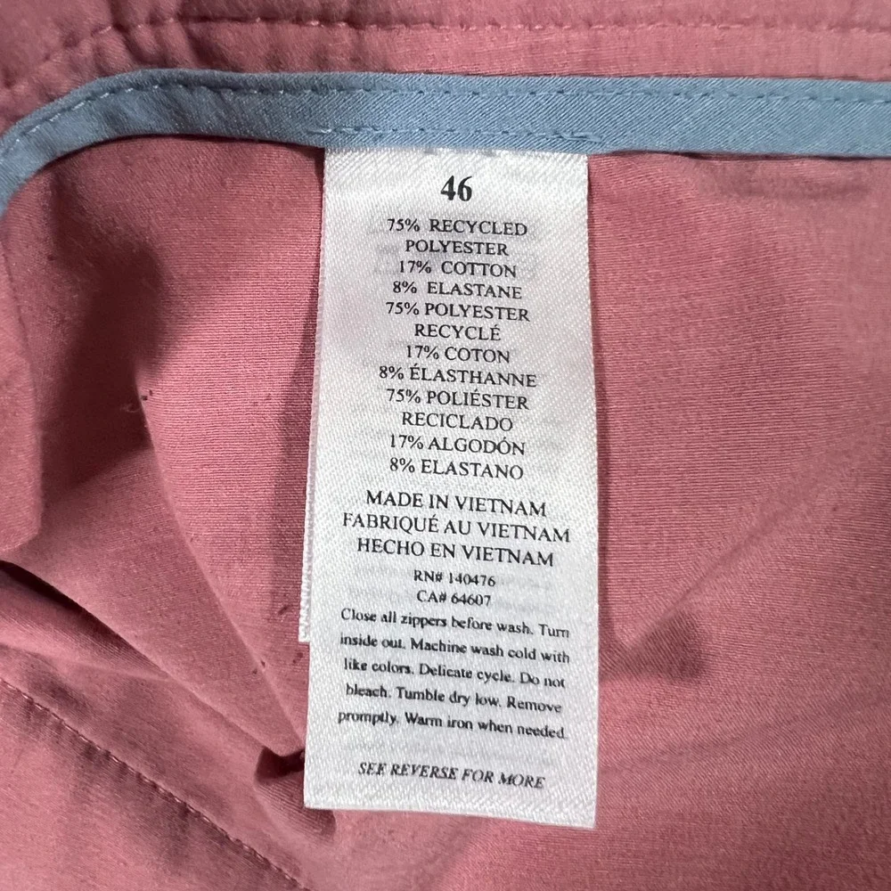 FAHERTY All Day Shorts Mens 46 Pink Stretch Hybrid EBS2400 Summer Outdoor